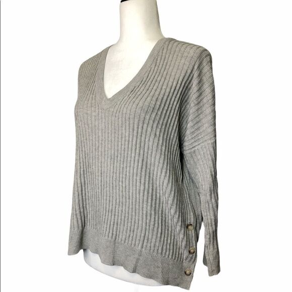 𝅺anthropologie John + Jenn Ribbed Knit Sweater - Picture 1 of 6